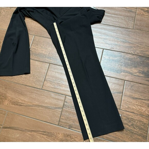 Women's Talbots Dress Pants Black Curvy Fit Mid Rise Work Straight Leg Size 10 - Picture 4 of 8